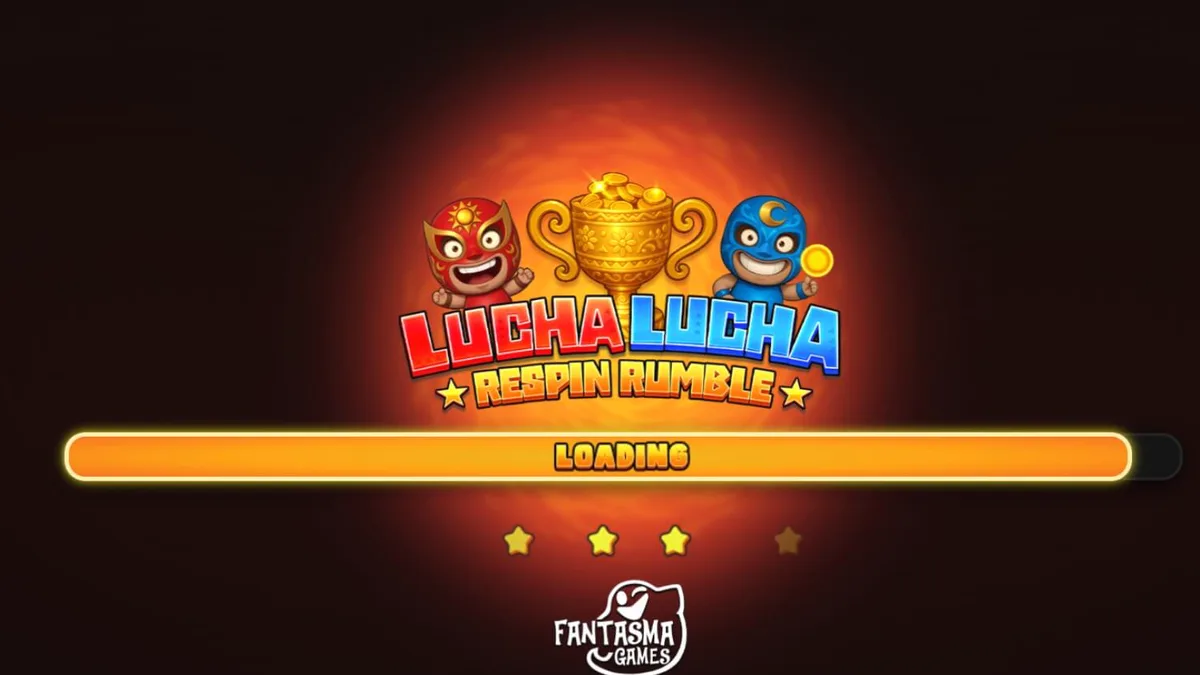 Lucha Lucha Respin Rumble slot game display with vibrant Mexican wrestling theme